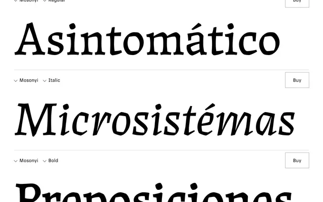 Mosonyi specimen from RNS Fonts