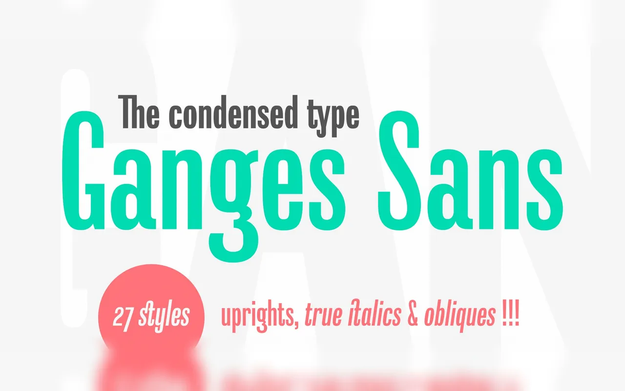 Ganges Sans specimen from ROHH
