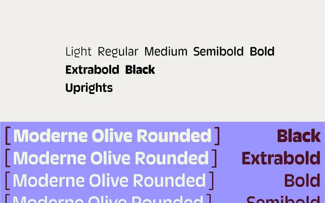 Moderne Olive Rounded specimen from Rosetta