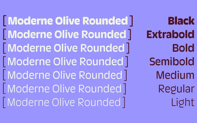 Moderne Olive Rounded specimen from Rosetta
