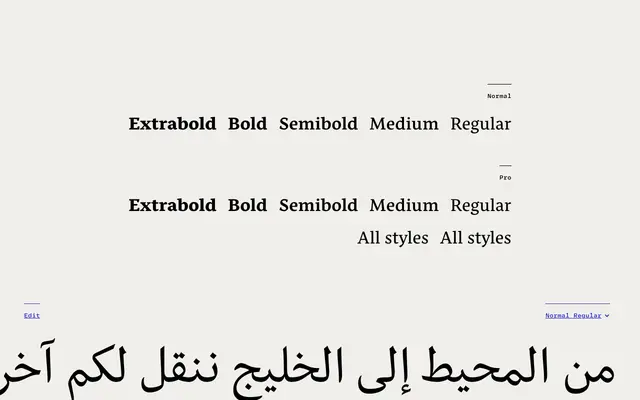 Nassim Arabic specimen from Rosetta