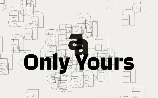 Only Yours specimen from Rosetta