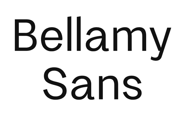 Bellamy Sans specimen from S6 Foundry