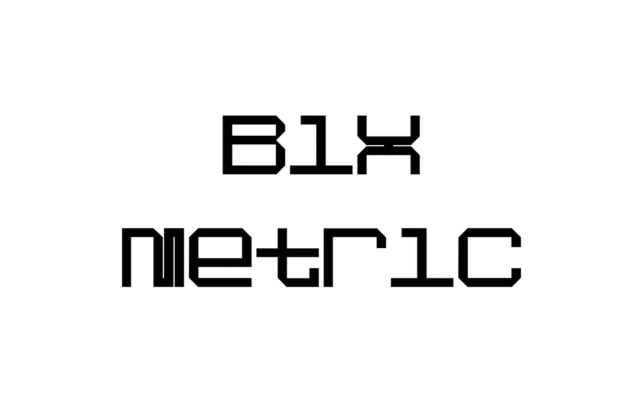 Bix Metric specimen from S6 Foundry