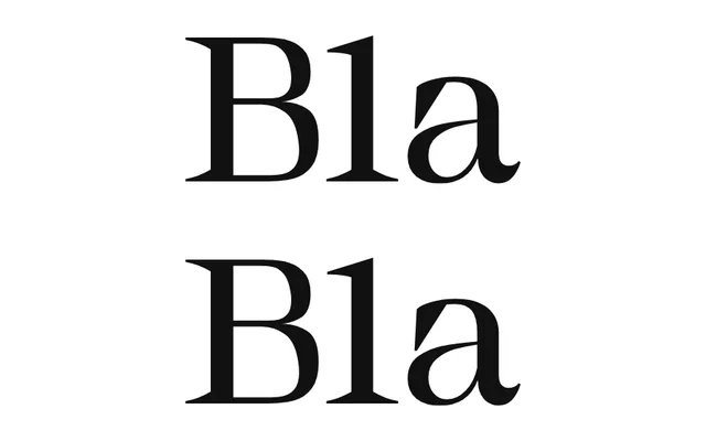 Bla Bla specimen from S6 Foundry