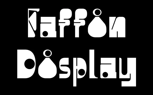 Faffin Display specimen from S6 Foundry