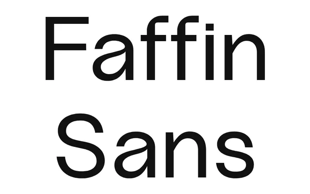 Faffin Sans specimen from S6 Foundry