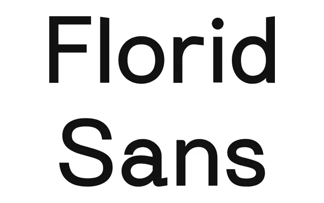Florid Sans specimen from S6 Foundry