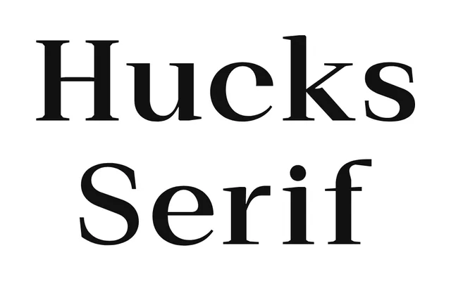 Hucks Serif specimen from S6 Foundry