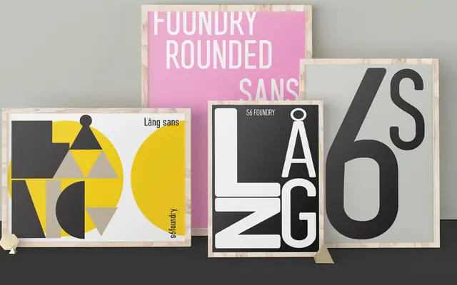 Lang Sans specimen from S6 Foundry