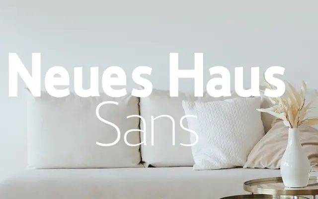 Neues Haus specimen from S6 Foundry