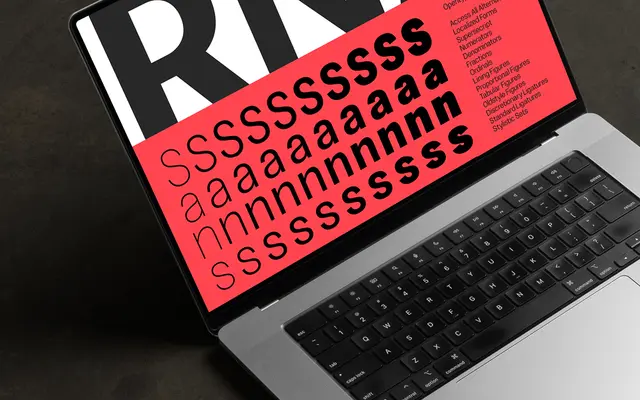 RNA Sans specimen from S6 Foundry