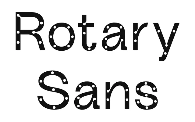 Rotary Sans specimen from S6 Foundry
