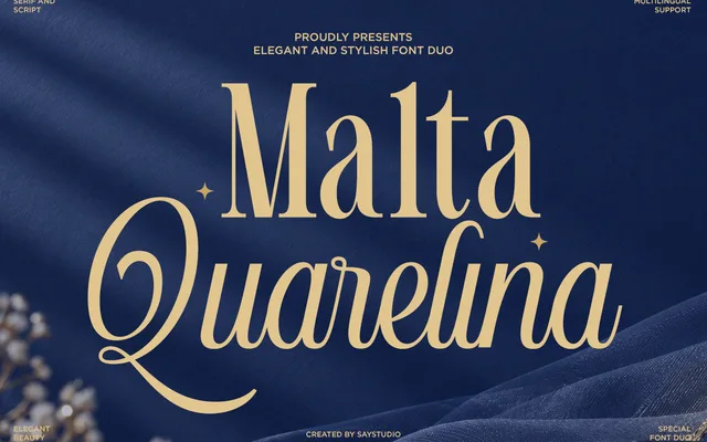 Malta Quarelina specimen from Say Studio