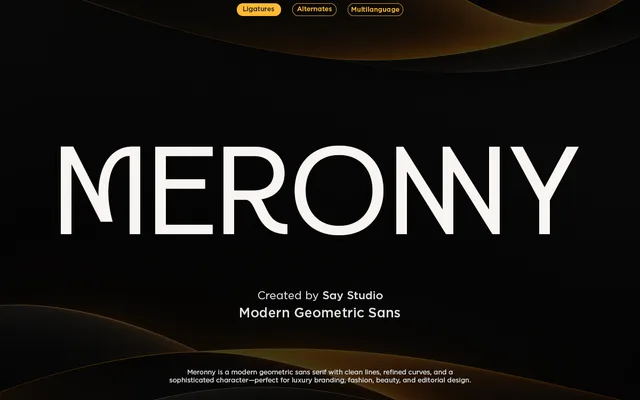 Meronny specimen from Say Studio