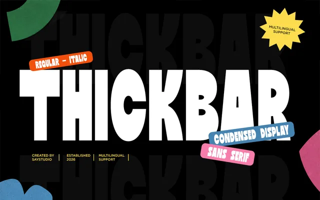 Thickbar specimen from Say Studio