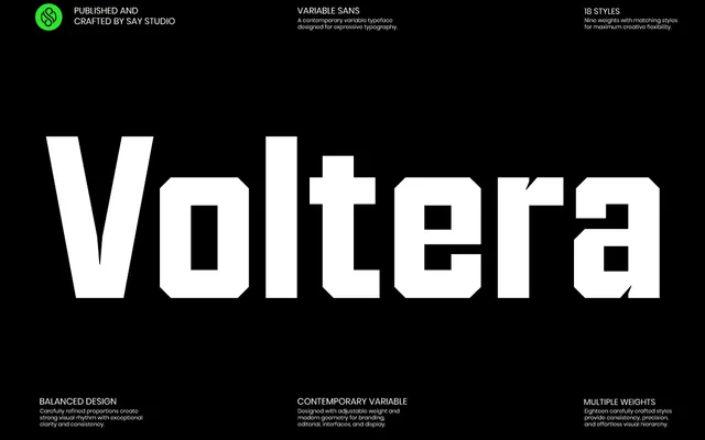 Voltera specimen from Say Studio