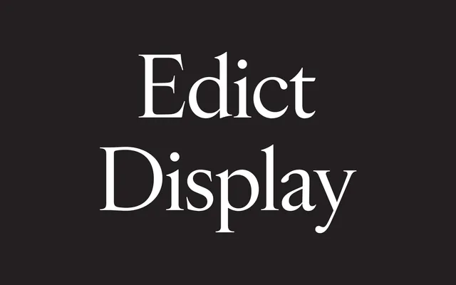 Edict Display specimen from Schick Toikka