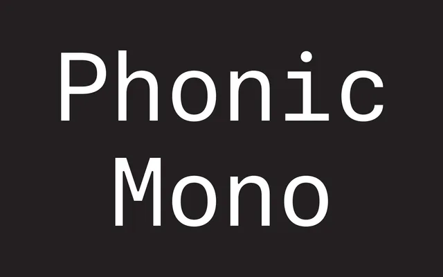 Phonic Mono specimen from Schick Toikka