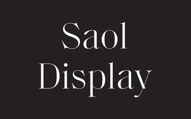 Saol Display specimen from Schick Toikka