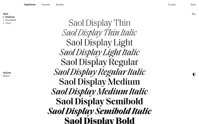 Saol Display specimen from Schick Toikka