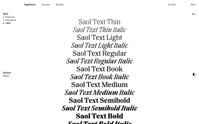 Saol Text specimen from Schick Toikka