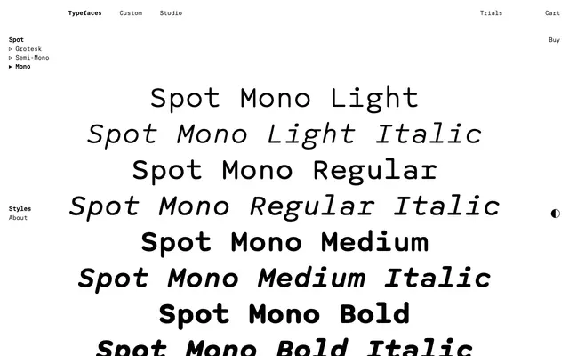 Spot Mono specimen from Schick Toikka