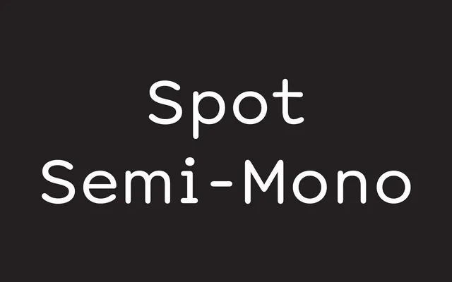 Spot Semi-Mono specimen from Schick Toikka