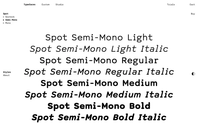 Spot Semi-Mono specimen from Schick Toikka