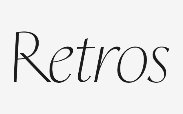 Retros specimen from Schrift Foundry