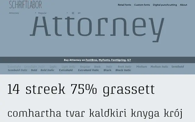 Attorney specimen from Schriftlabor