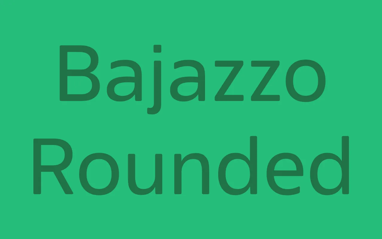 Bajazzo Rounded specimen from Schriftlabor