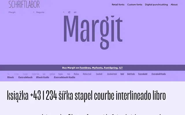 Margit specimen from Schriftlabor