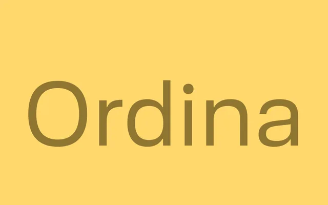 Ordina specimen from Schriftlabor