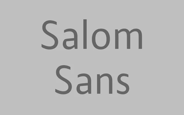 Salom Sans specimen from Schriftlabor
