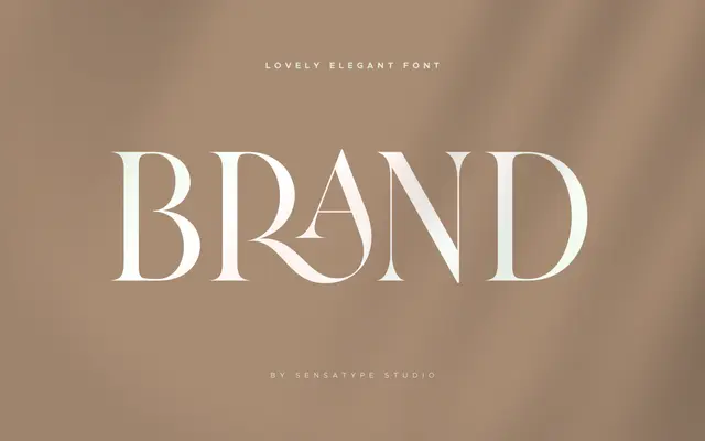 Brand specimen from Sensatype Studio