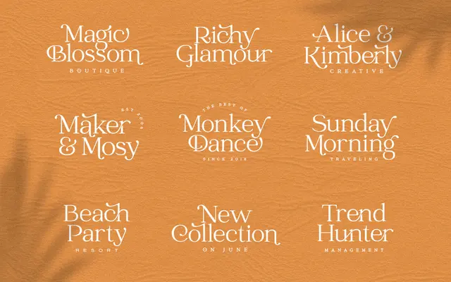 John Mayer-Fancy Ligature Font specimen from Sensatype Studio