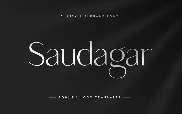 Saudagar specimen from Sensatype Studio