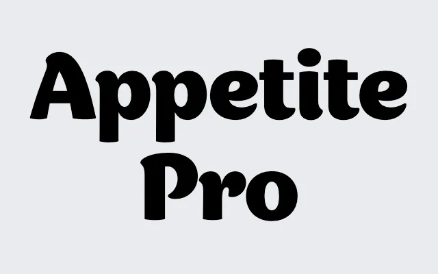 Appetite Pro specimen from Serebryakov Type Foundry