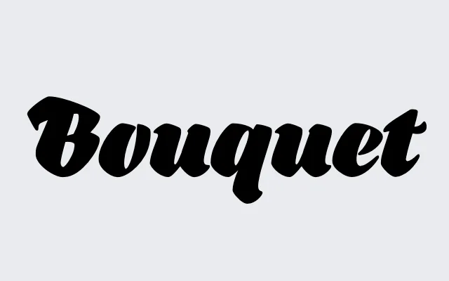 Bouquet specimen from Serebryakov Type Foundry