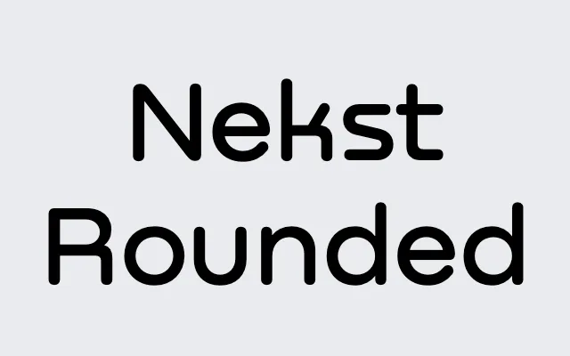 Nekst Rounded specimen from Serebryakov Type Foundry