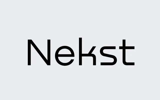 Nekst specimen from Serebryakov Type Foundry