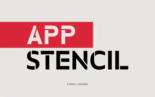 App Stencil specimen from Sergej Lebedev