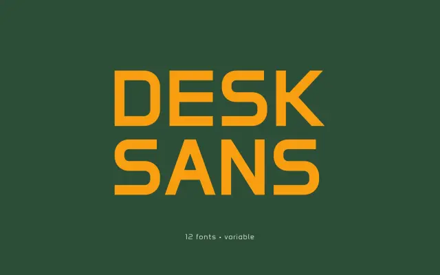 Desk Sans specimen from Sergej Lebedev