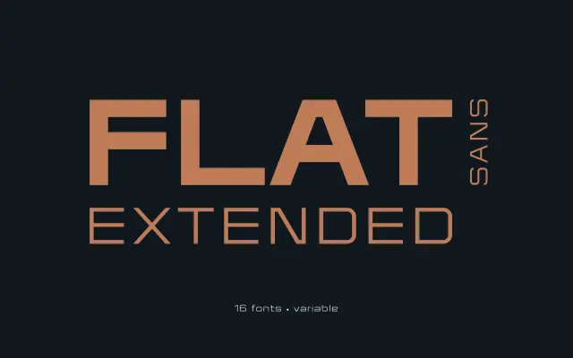 Flat Sans Extended specimen from Sergej Lebedev
