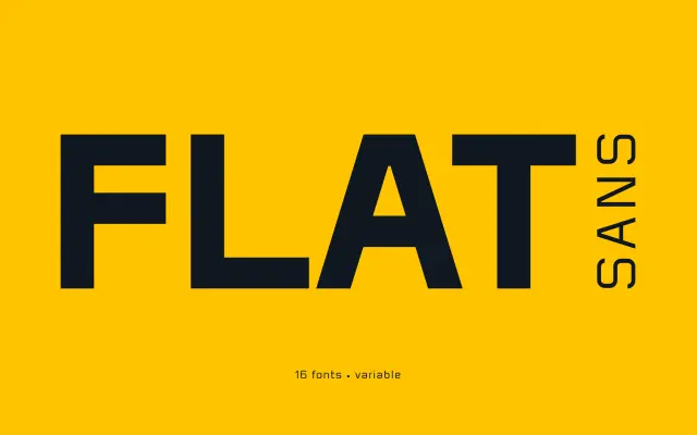 Flat Sans specimen from Sergej Lebedev