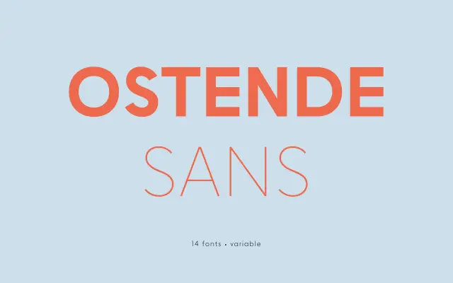 Ostende Sans specimen from Sergej Lebedev