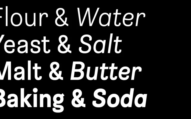Brezel Grotesk specimen from Serpentype