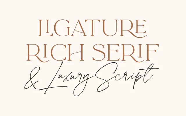 La Luxes Font Duo + Logos specimen from Set Sail Studios
