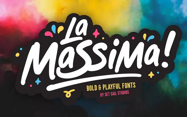La Massima Font Set specimen from Set Sail Studios